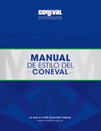 Image of Manual de estilo del CONEVAL