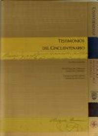 Image of Testimonios del cincuentenario