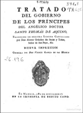 Tratado del gobierno de los principes