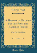 A hIstory of english sounds from the earliest period