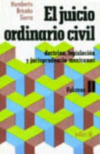 Image of El juicio ordinario civil : doctrina, legislación y jurisprudencia mexicanas