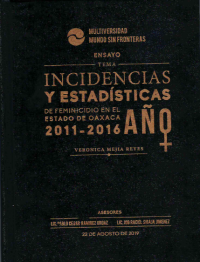 Image of Incidencias y estadísticas de feminicidio en el estado de Oaxaca . 2011-2016