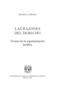 Image of Las razones del derecho : teorías de la argumentación jurídica